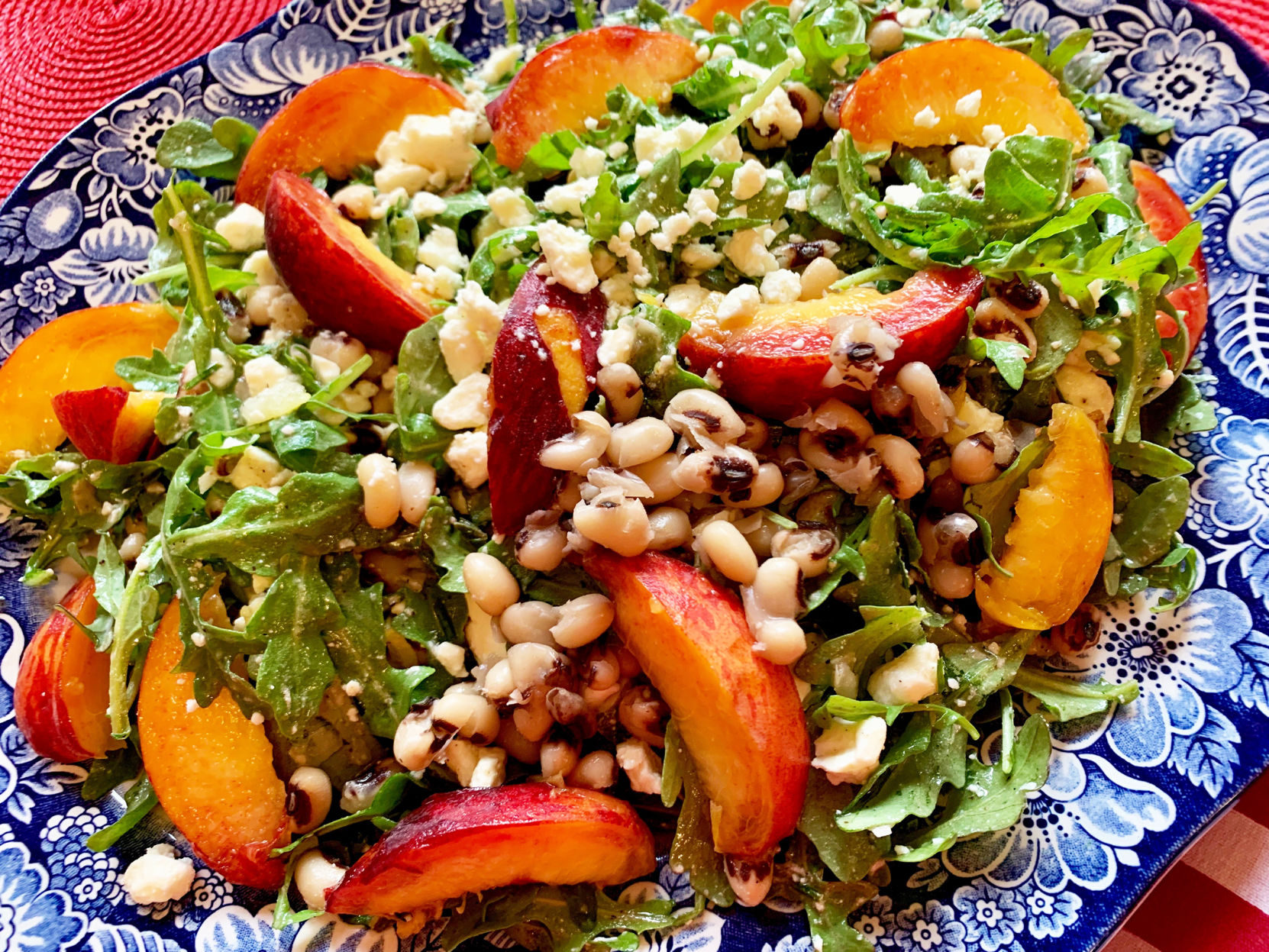 Peach and Peas Summer Salad